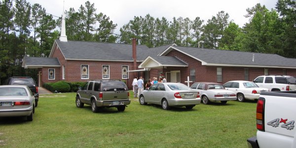 [Church and fellowship hall]